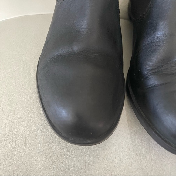 Sorel women’s Lolla Black Ankle Boots Nubuck leather and suede size 8 side zip - Picture 6 of 16